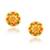 Brass micron gold meenakari stud earrings women