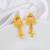 Brass micron traditional stud earrings
