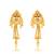 Brass micron traditional stud earrings