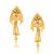 Brass micron traditional stud earrings