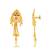 Brass micron traditional stud earrings