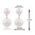 Faux opal stud earrings women