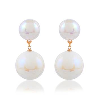 Faux opal stud earrings women 3