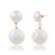 Faux opal stud earrings women