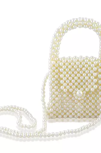 Imitation pearls hand bag for women girls