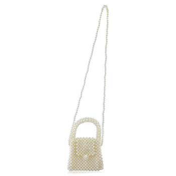 Imitation pearls hand bag for women girls 4
