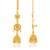 Brass micron gold long kanchain jhumki traditional