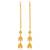 Brass micron gold long kanchain jhumki traditional