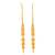 Brass micron gold long kanchain jhumki traditional