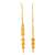 Brass micron gold long kanchain jhumki traditional