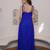 Leheriya Blue Color Flared Dress Fully Flared Party Wear Gown Dress Wedding Wear Dress