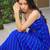 Leheriya Blue Color Flared Dress Fully Flared Party Wear Gown Dress Wedding Wear Dress