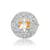 Brass moissanite finger ring for women