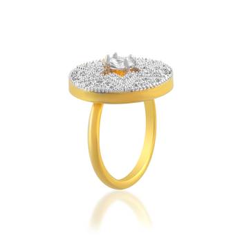 Brass moissanite finger ring for women 4