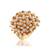 Brass goldcz and pearl fingerring women free size