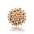 Brass goldcz and pearl fingerring women free size