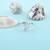 Brass silver plated imitation diamond moissanite finger ring for women girls