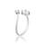 Brass silver plated imitation diamond moissanite finger ring for women girls