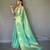 Sea Green Shining Tissue silk blend Saree 