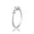 Brass silver plated imitation diamond moissanite finger ring for women girls