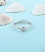 Brass silver plated imitation diamond moissanite finger ring for women girls