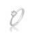 Brass silver plated imitation diamond moissanite finger ring for women girls