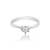 Brass silver plated imitation diamond moissanite finger ring for women girls