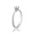 Brass silver plated imitation diamond moissanite finger ring for women girls