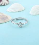 Brass silver plated imitation diamond moissanite finger ring for women girls