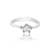 Brass silver plated imitation diamond moissanite finger ring for women girls