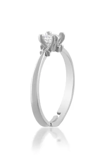 Brass silver plated imitation diamond moissanite finger ring for women girls
