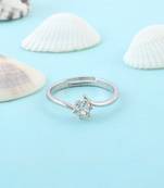 Brass silver plated imitation diamond moissanite finger ring for women girls