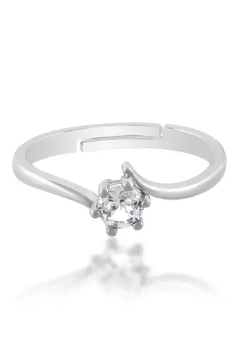 Brass silver plated imitation diamond moissanite finger ring for women girls