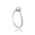Brass silver plated imitation diamond moissanite finger ring for women girls