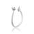 Brass silver plated imitation diamond moissanite finger ring for women girls