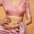 Peach woven ethnic motifs zari banarasi saree