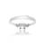 Brass silver plated imitation diamond moissanite finger ring for women girls