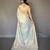 Sky Blue Shining Tissue silk blend Saree 