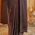 Coffee ombre beads and stones satin saree