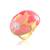 Brass gold pink murals finger ring women free size
