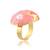 Brass gold and black murals finger ring women free size