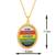 Brass gold plated cz jain namokar navkar mantra pendant