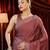 Pink embroidered silk blend blend saree