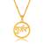 Brass gold gurjar pendant