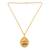 Brass gold plated cz jain namokar navkar mantra pendant