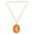 Brass gold cz big size guruji pendant
