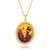 Brass gold cz big size guruji pendant