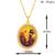 Brass gold cz big size guruji pendant