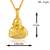 Brass micron gold baba neem karoli pendant