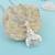 Brass anti fade silver plated baba neem karoli pendant